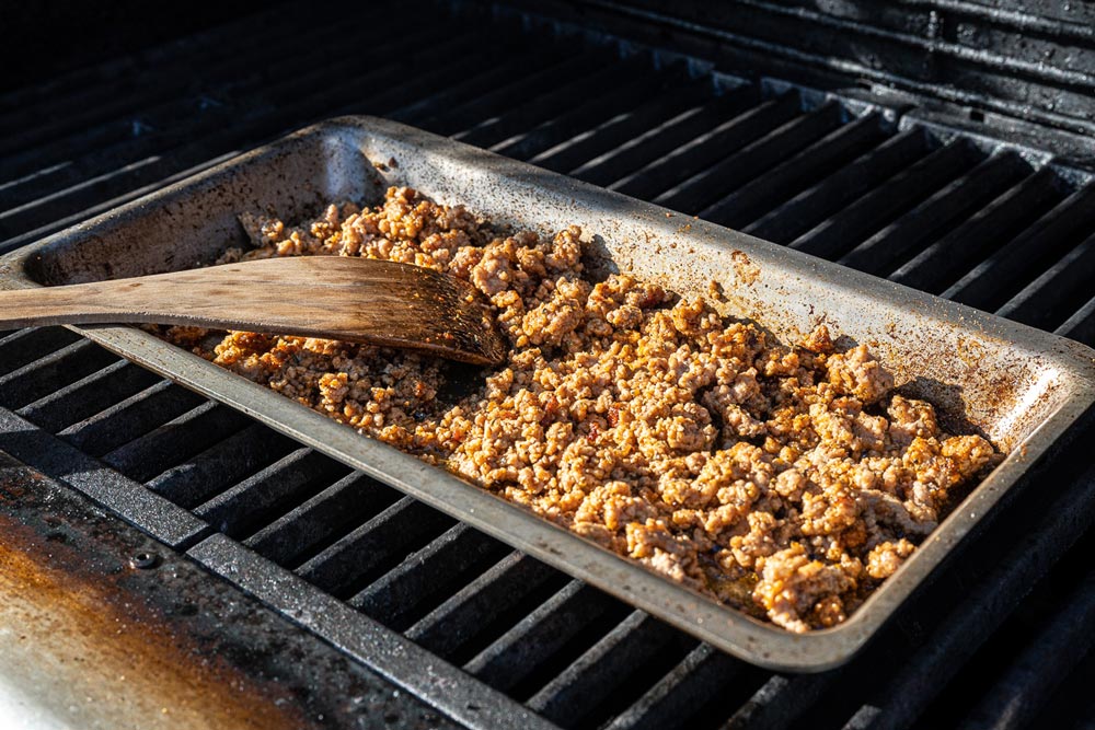 Hackfleisch anbraten